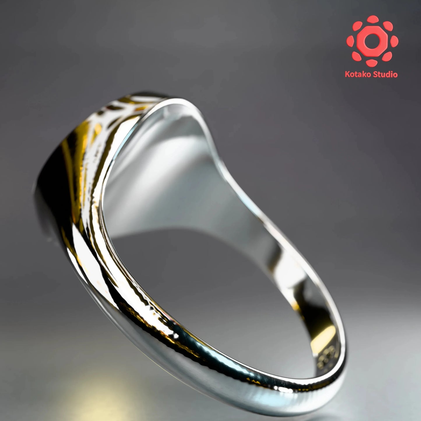 Ao-chan Sterling Silver Ring | Ninomae Ina'nis Inspired Jewelry