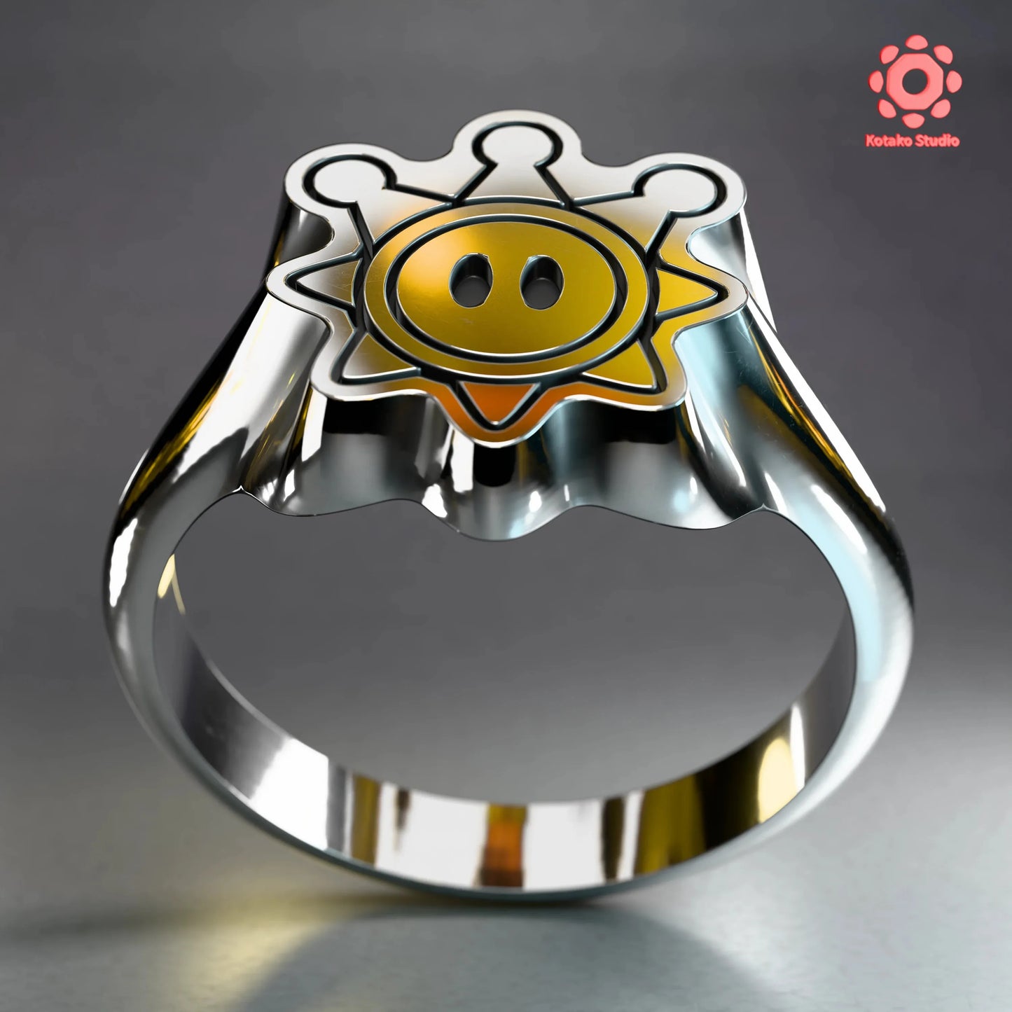 Shine Sprite Sterling Silver Ring | Mario Sunshine Inspired Jewelry