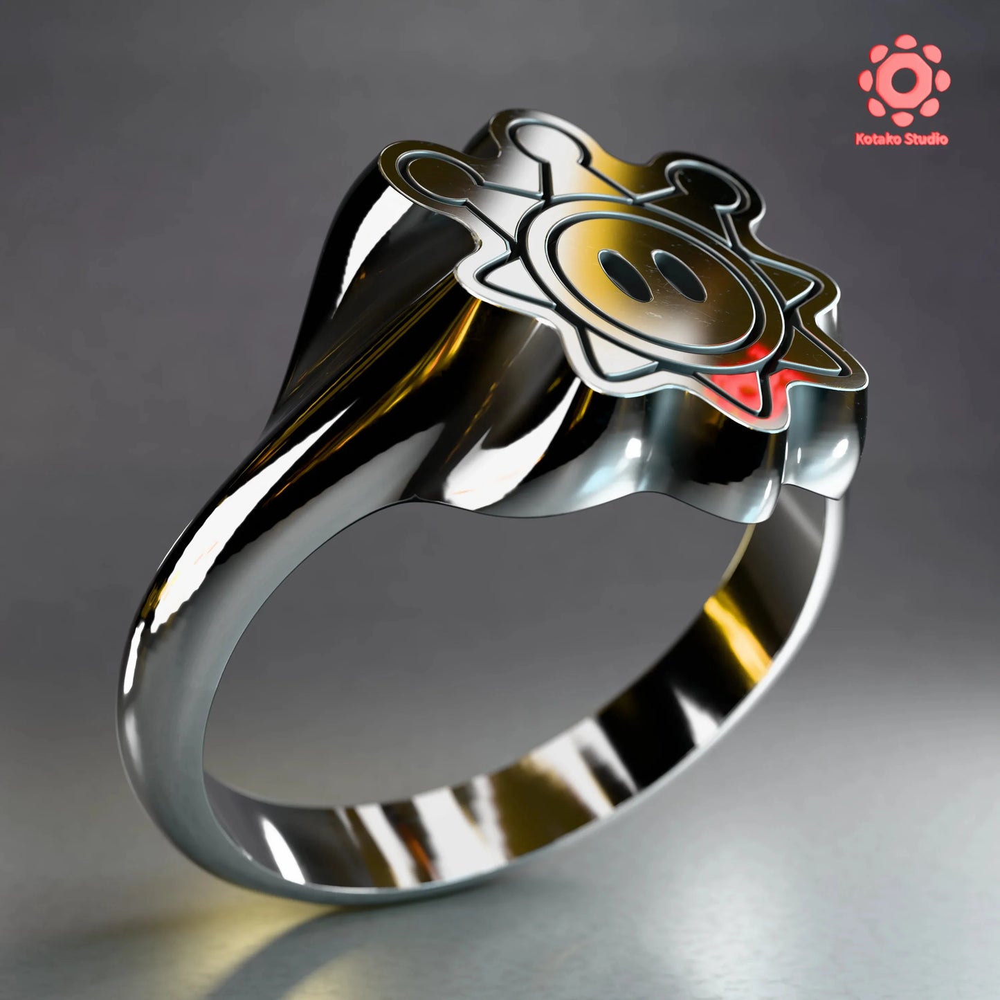 Shine Sprite Sterling Silver Ring | Mario Sunshine Inspired Jewelry