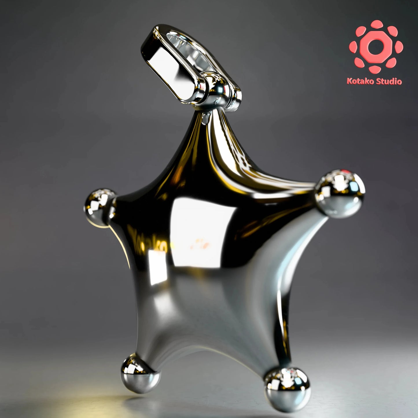 Grand Star Sterling Silver Pendant | Super Mario Inspired Jewelry