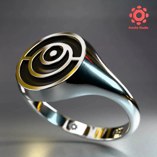 Ao-chan Sterling Silver Ring | Ninomae Ina'nis Inspired Jewelry
