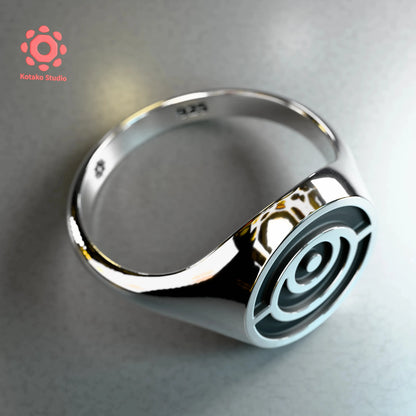 Ao-chan Sterling Silver Ring | Ninomae Ina'nis Inspired Jewelry