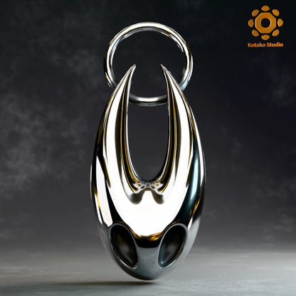 Hornet Shell Sterling Silver Pendant | Hollow Knight Inspired Jewelry