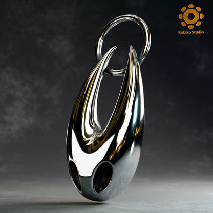 Hornet Shell Sterling Silver Pendant | Hollow Knight Inspired Jewelry