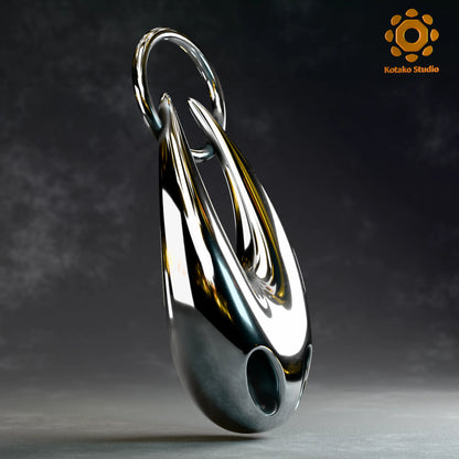 Hornet Shell Sterling Silver Pendant | Hollow Knight Inspired Jewelry