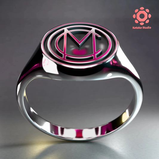 MC Sterling Silver Ring | Mori Calliope Inspired Jewelry