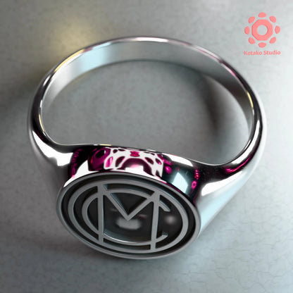 MC Sterling Silver Ring | Mori Calliope Inspired Jewelry