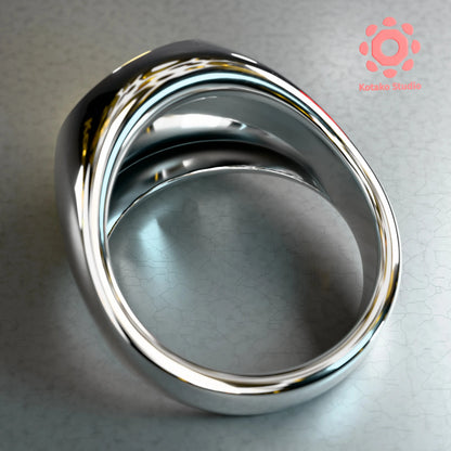 Tojo Clan Emblem Sterling Silver Ring | Ryu Ga Gotoku (Yakuza) Inspired Jewelry