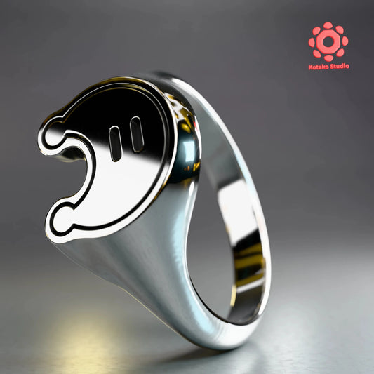 Power Moon Sterling Silver Ring | Mario Odyssey Inspired Jewelry