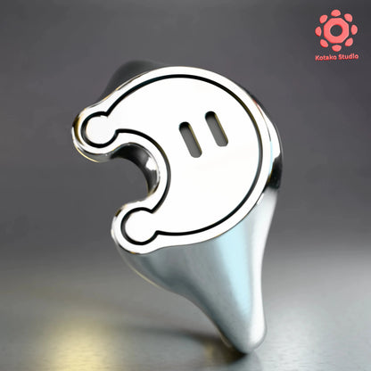 Power Moon Sterling Silver Ring | Mario Odyssey Inspired Jewelry
