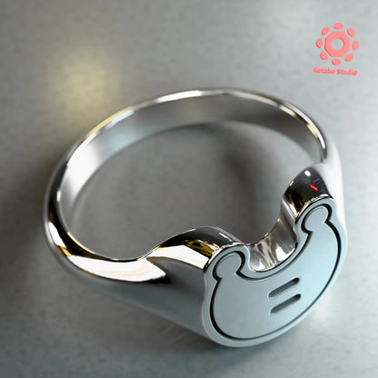Power Moon Sterling Silver Ring | Mario Odyssey Inspired Jewelry